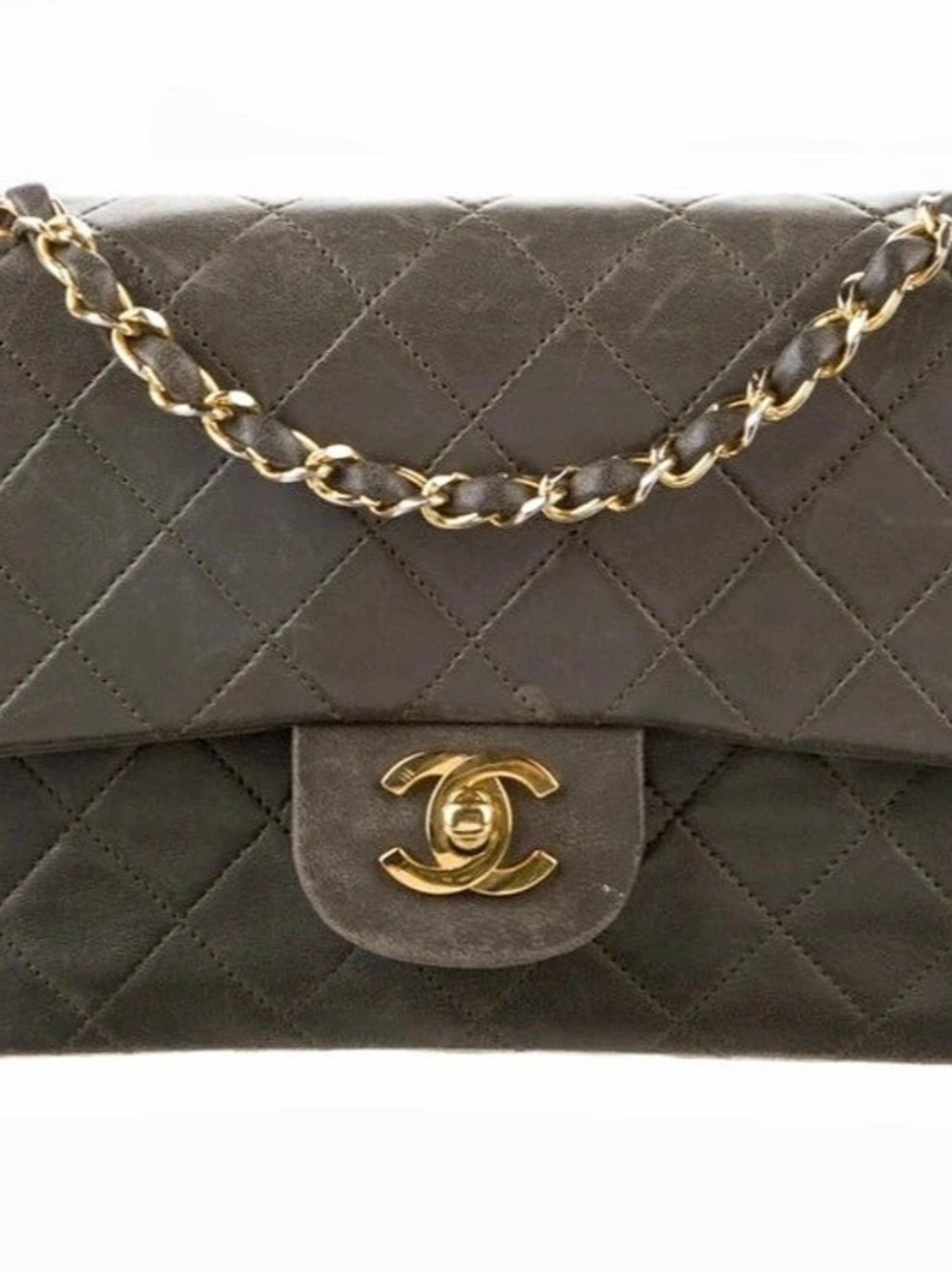 Chanel Vintage Quilted Diana Flap Bag Shoulder Bag in Black